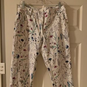 Cropped floral pant